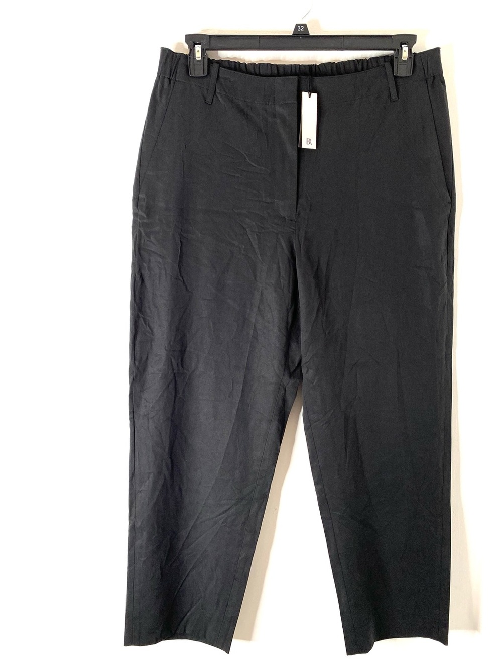 Banana Republic Slim Taper Black Pants Tencel Cotton NWT Tall